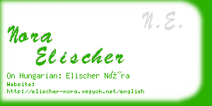 nora elischer business card